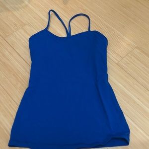 Lululemon blue Y tank